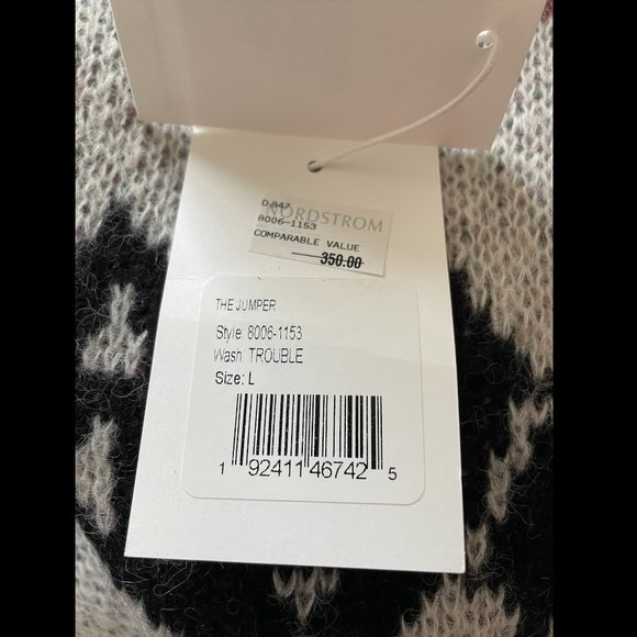 MOTHER The Jumper Alpaca & Wool Blend Sweater (Trouble) - Picture 7 of 9